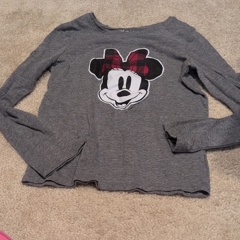 Gray Kids Shirt with Cartoon Character